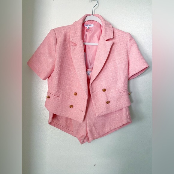 Pink Tweed Set - Picture 2 of 3